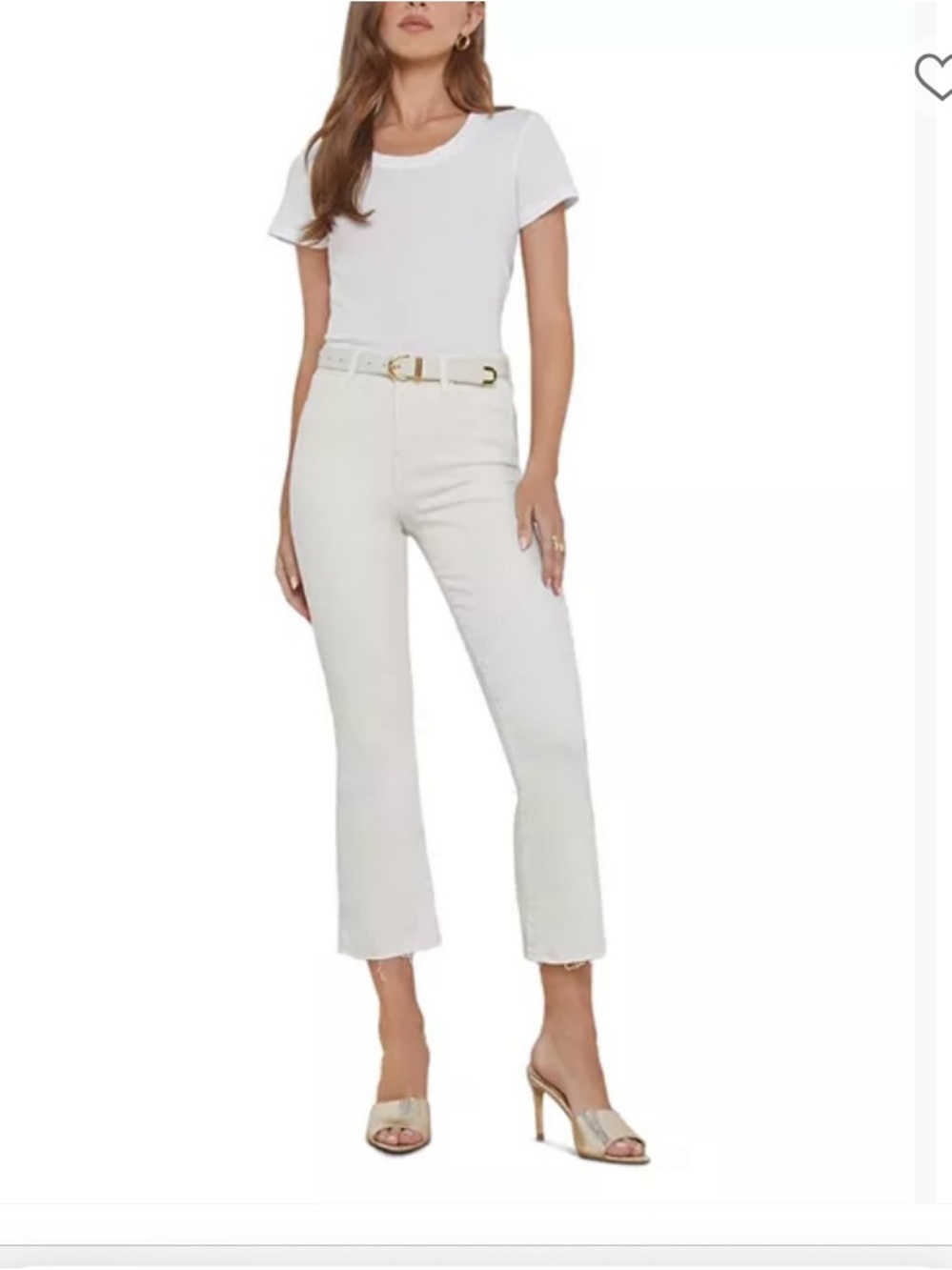 L'AGENCE White High-Rise Jeans